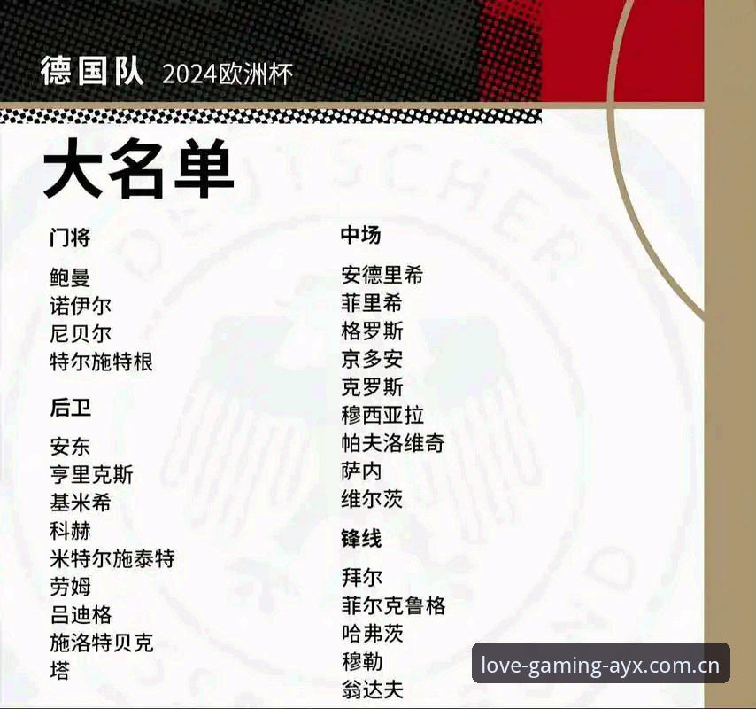 2026AYX平台靠谱吗 诺伊尔回归 vs 新人入围:德国队26人世界杯大名单全面解读